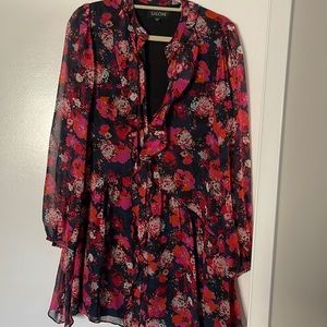 Saloni floral print dress